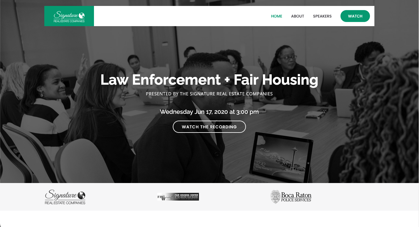 Law Enforcement + Fair Housing